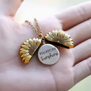 Collar Girasol con Caja de Lujo