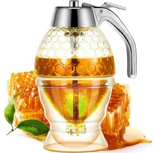 Mielera Dispensador De Miel Con Soporte