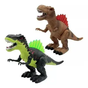 DINOSAURIO CAMINA CON HUMO, LUZ Y SONIDO - DINOSAURIO CAMINA CON HUMO LUZ Y SONIDO