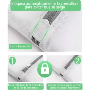 Set X8 Bolsas de Malla Fina para Lavadora: Protege tu Ropa - Set X8 Bolsas Malla Fina Para lavadora