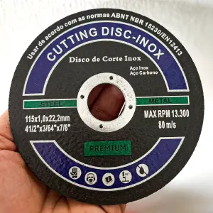 Disco de Corte Importado 4 1/2": ¡Precisión y Durabilidad! - Disco de Corte Importado 4 1/2"