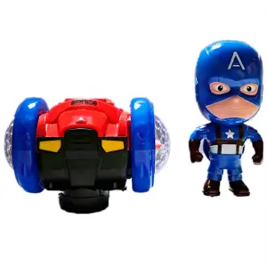 Capitan America Musical Con Patineta