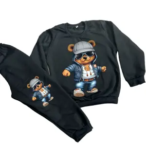 Sudadera Niños Ositos Urbano: ¡Estilo y comodidad para tu pequeño! - Sudadera Niños Ositos Urbano