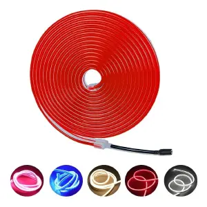Luz Neon Flex Rollo De 5 Metros 12v Con