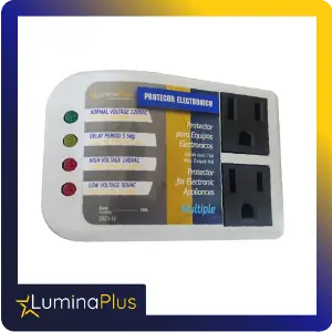 PROTECTOR DE VOLTAJE 2 SALIDAS 10A 110V