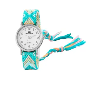 Reloj Tejido Artesanal Dama Mujer + Estu