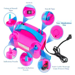 Inflador De Globos Electrico 600w Doble
