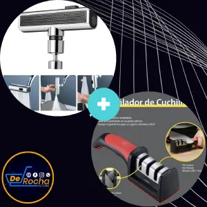 Kit Grifo 4 En 1 + Afilador De Cuchillos