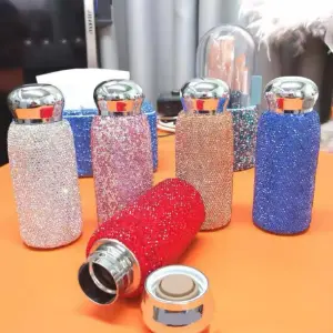 Termo  Acero Inoxidablede  con brillos