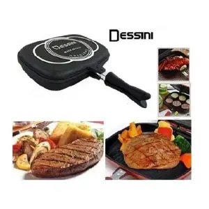 Sartén Doble Parrilla 36 Cm Antiadherent