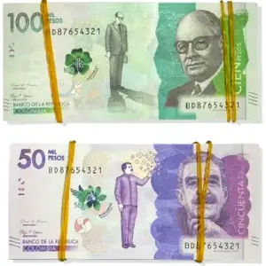 Paquete de Billetes: 20 de 100mil + 20 de 50mil - 20 Billetes 100mil + 20 Billetes 50mil