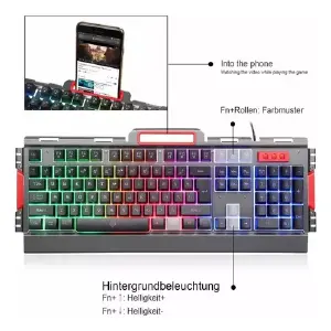 Combo Teclado + Mouse Gamer Iluminados: ¡Domina el Juego! - Combo Teclado + Mouse Gamer  iluminados