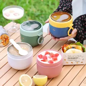 Taza De Sopa Aislada De Acero Inoxidable