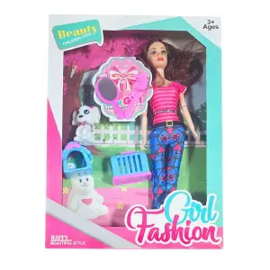 Muñeca Vestido Casual Mascota Casa Jugue