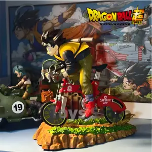 Goku bicicleta figura coleccionable