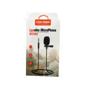 MICRÓFONO DE SOLAPA LAVALIER DE 3.5 AUX