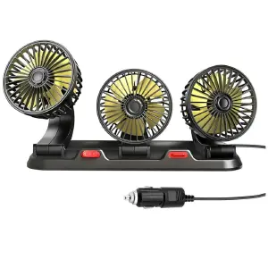 Ventilador Portátil Triple para Carro: ¡Frescura en la Carretera! - Ventilador Portátil triple para carro