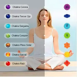 Aretes Cuarzo 7 Chakras + Estuche