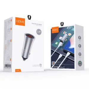 CARGADOR VIDVIE CARRO 2.4A