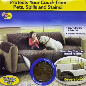 Cubre Sofa 2 Puestos Doble Faz