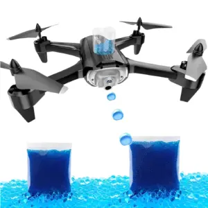 Dron Dispara Esfera Hidrogel Con Cámara