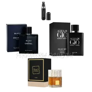 Bleu chanel+ acqua di Gio+khamrah+perfum