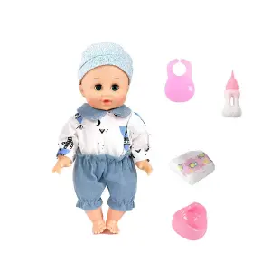 Muñeca Bebe Pijama Biberon Tetero Pañal