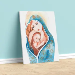 VIRGEN NIÑOS LIENZO 11