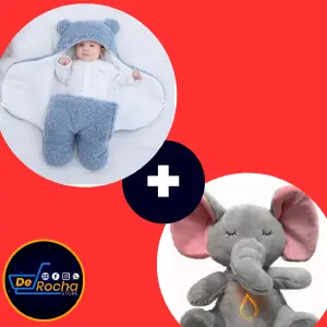 combo peluche+cobertor bebe