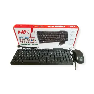 COMBO TECLADO + MOUSE ALAMBRICO REF-88