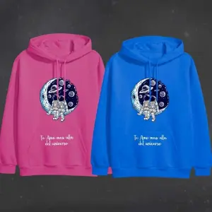 Buzo, Buso Hoodie ASTRONAUTA LUNA PAREJA