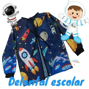 Delantal Escolar Astronauta