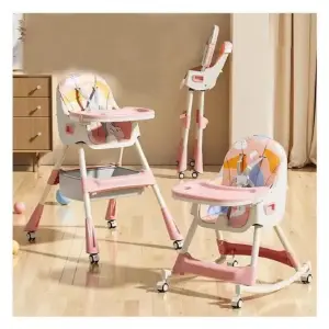 Silla De Comer Para Bebé 2 En 1 Mecedora