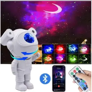 Proyector De Luces Astronauta + Parlante