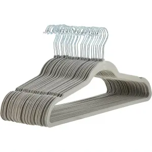 Gancho Ropa TerciopeloAntideslizante x20
