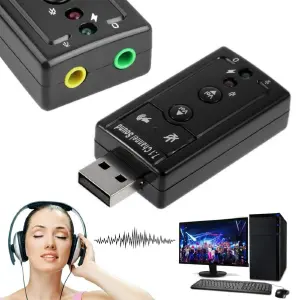 Tarjeta De Sonido Externa Usb 7.1