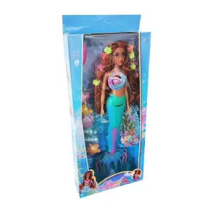 Muñeca Princesa Sirena Ariel Luces Niña