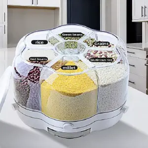 Organizador de Granos Giratorio: ¡Revolución en tu Cocina! - organizador de Granos Giratorio