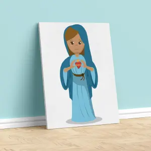 VIRGEN NIÑOS LIENZO 07