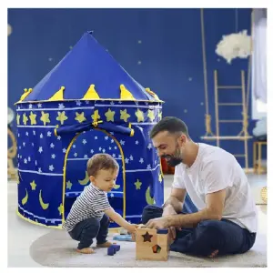 Carpa Castillo Infantil Niño Azul