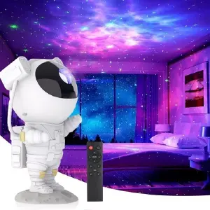 proyector astronauta de luz galaxia