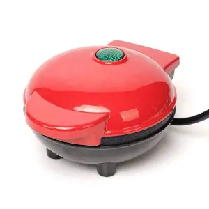 Mini Waflera Eléctrica Personal Rojo