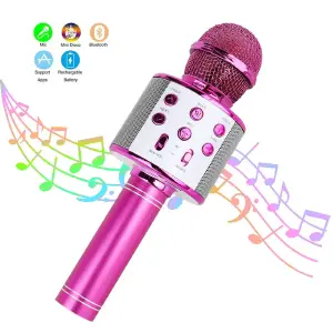 Micrófono Karaoke Parlante Bluetooth Rec