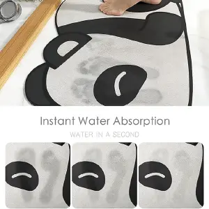 TAPETE ABSORBENTE PANDA PARA BAÑO HOGAR