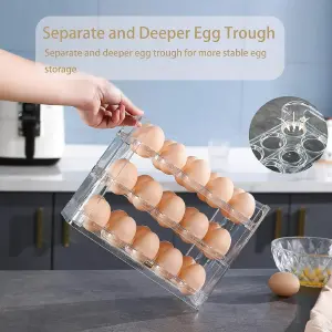 Organizador De Huevo  3 Nivele 30 Huevos