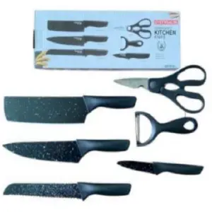 SET CUCHILLOS NEGROS