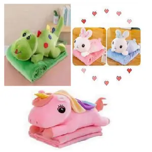 Peluches Animales Doble Uso Con Manta
