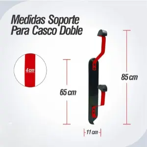 Soportes para dos cascos