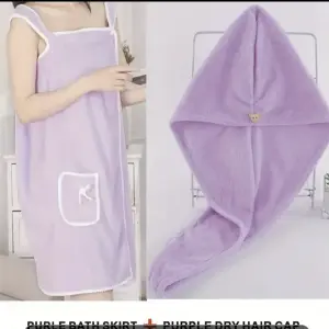 KIT TOALLA BATA CON TOALLA DE CABELLO