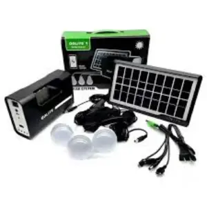 Kit Panel Solar+3 Bombillos+batería+lint